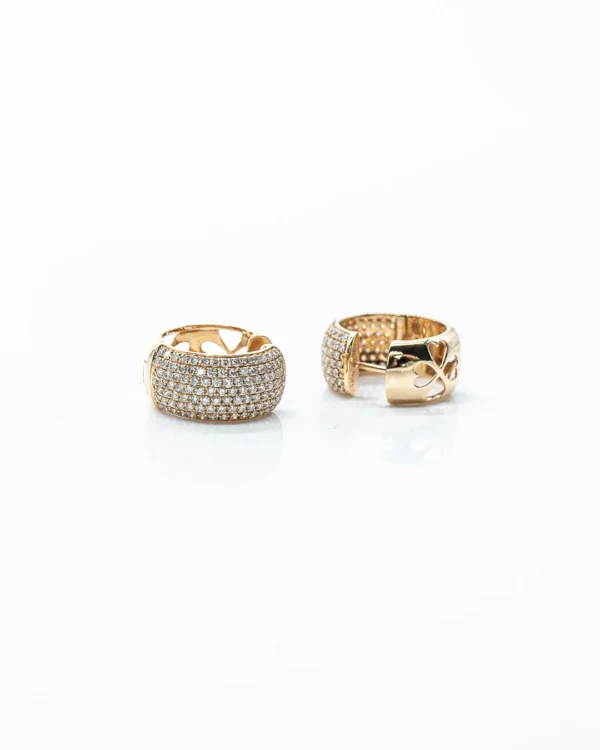 Diamond Pavé Hoop Earrings