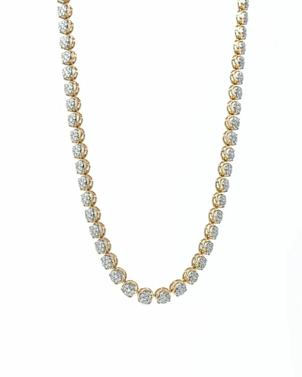 Glistening Diamond Link Necklace