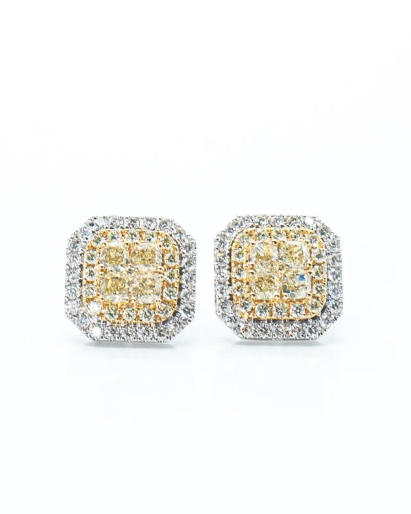 Sunburst Square Studs