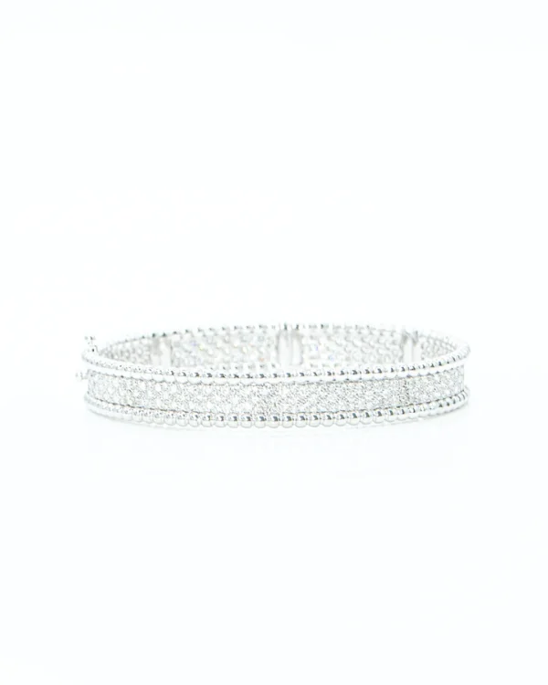 Perle Pavé Diamond Bangle