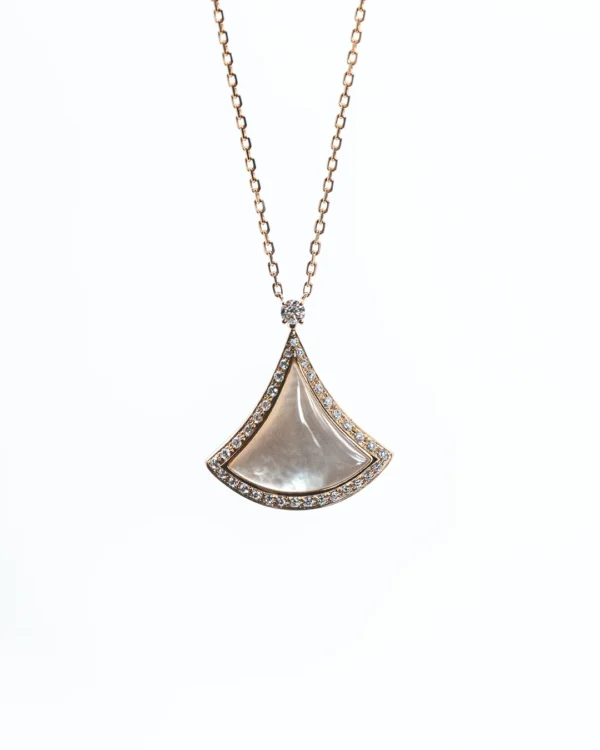 Opaline Fan Necklace