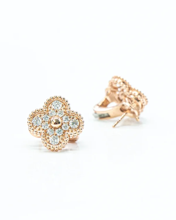 Van Cleef & Arpels Sweet Alhambra Effeuillage Earrings - Image 2