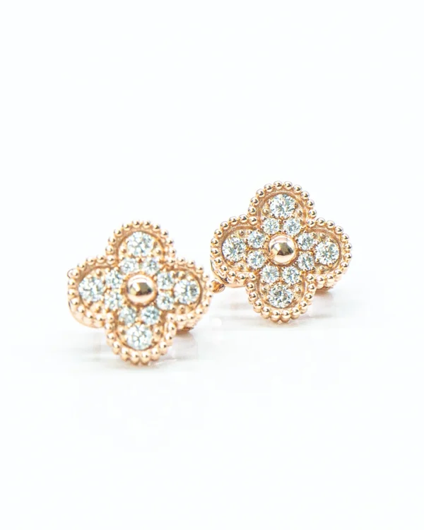 Van Cleef & Arpels Sweet Alhambra Effeuillage Earrings - Image 3