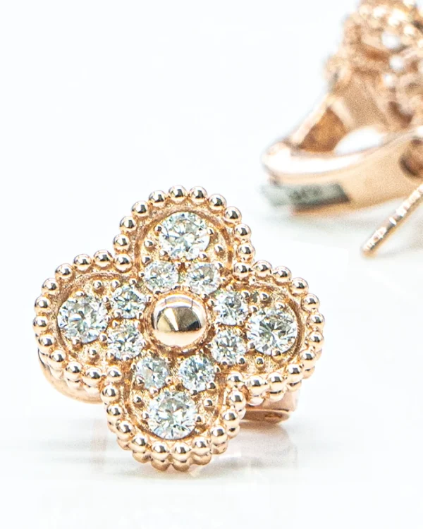 Van Cleef & Arpels Sweet Alhambra Effeuillage Earrings - Image 5